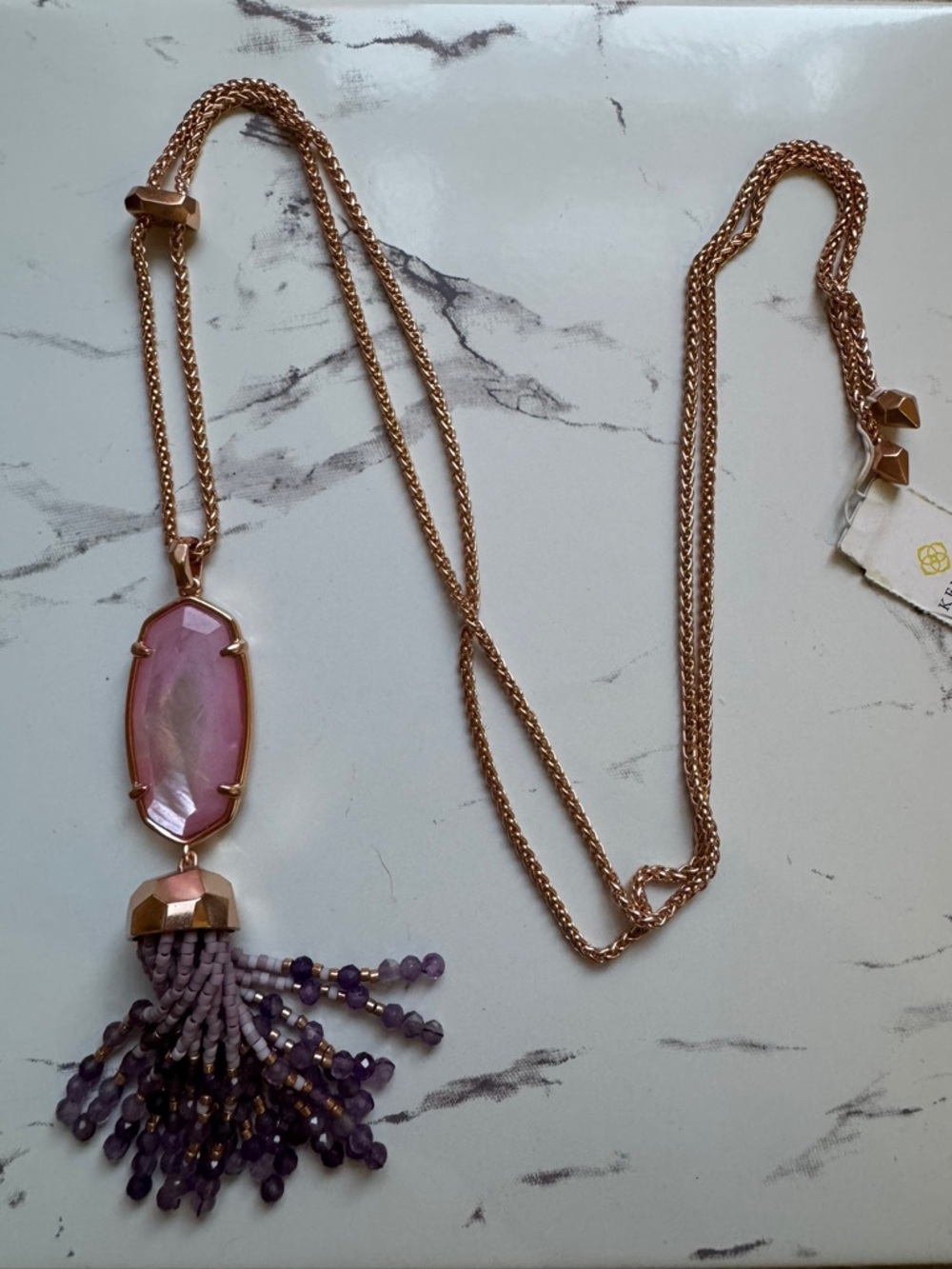 Kendra Scott Eva Rose Gold Necklace